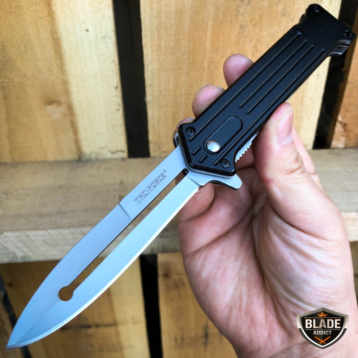 8” Joker Tactical Spring Assisted Open Blade Folding Pocket Knife Hunting Knife