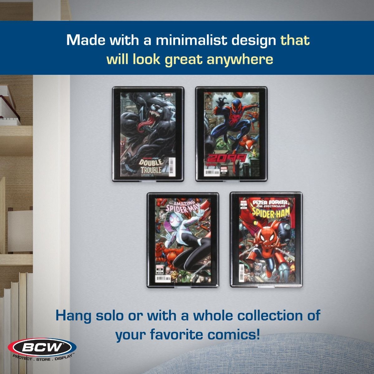 4 BCW Current Comic Book Black Showcases