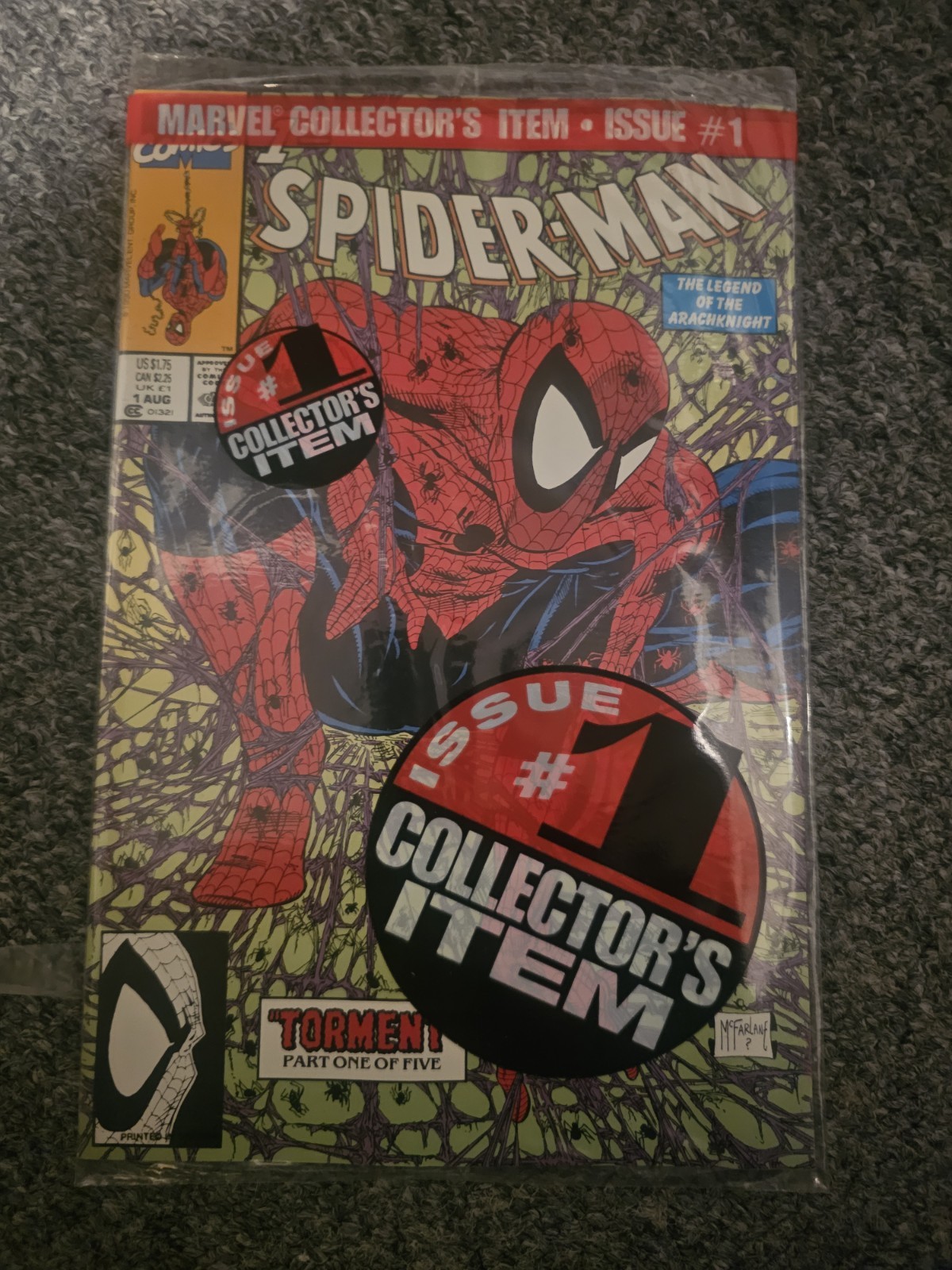 Spider-Man #1 poly bagged (1990) Todd McFarlane Cover & Art Sealed