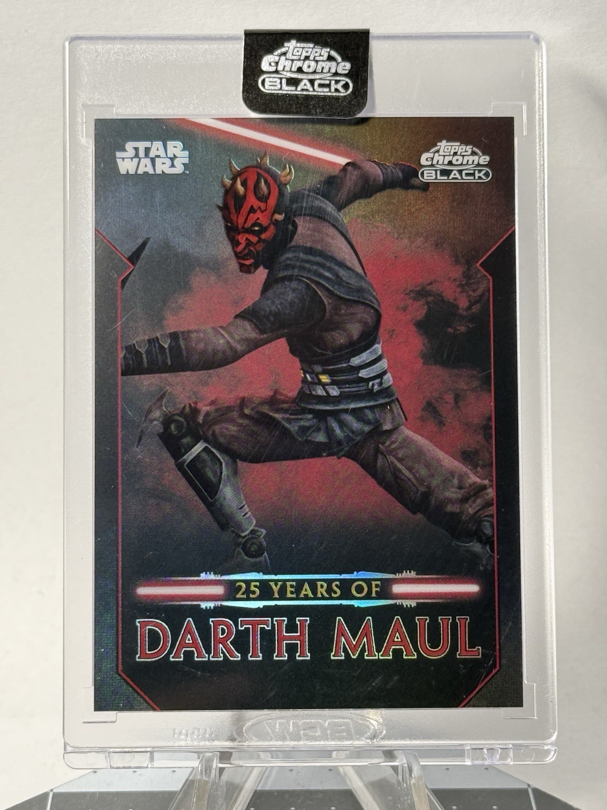 2024 Topps Star Wars Chrome Black 25 Years Of Darth Maul DM-9