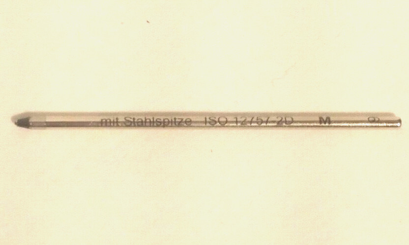 Schmidt -Mine 635 Ballpoint Pen Refill (M. Black Ink). #901 Germany