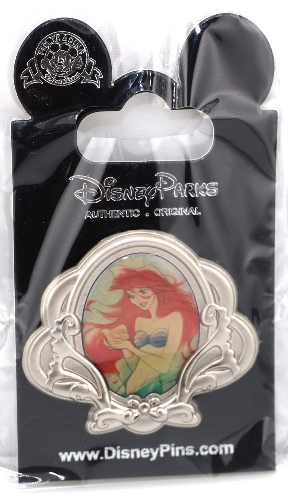🐚 Ariel The Little Mermaid Silver Stylized Princess Portrait Pin – Disney Parks