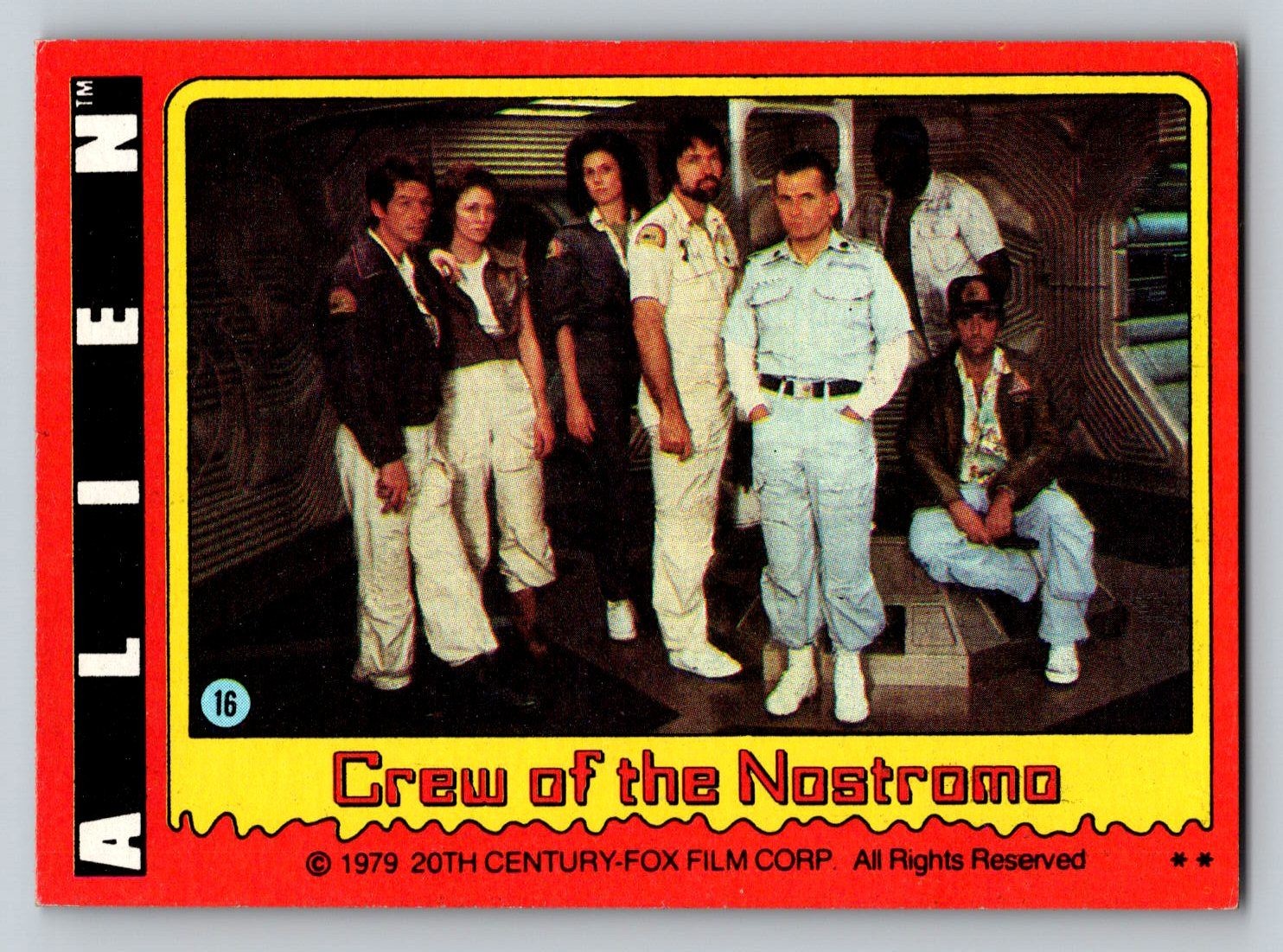 Alien Crew of the Nostromo 1979 Alien Topps #16