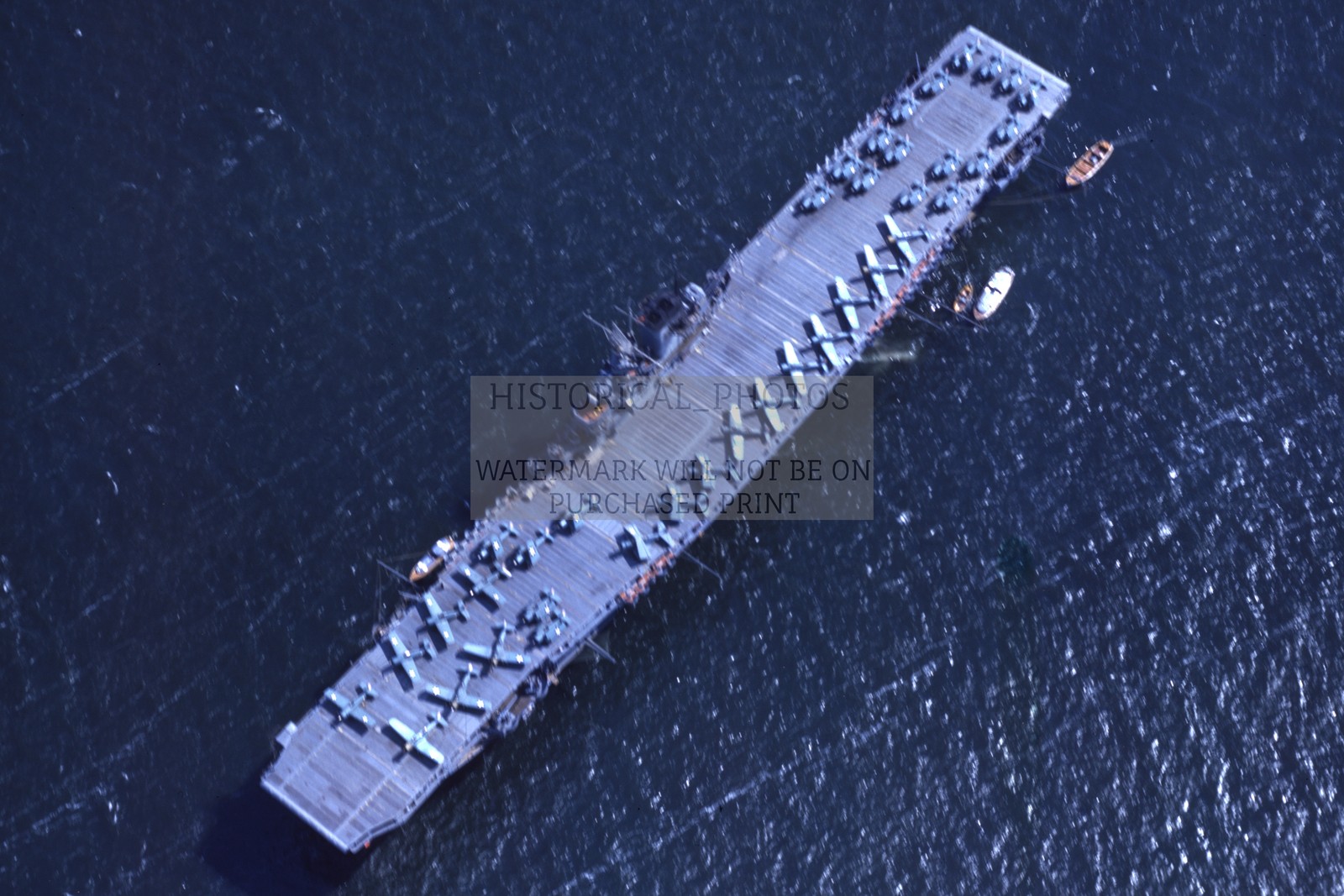USS WASP AIRCRAFT CARRIER CASCO BAY MAINE WWII 1942 4X6 PHOTO