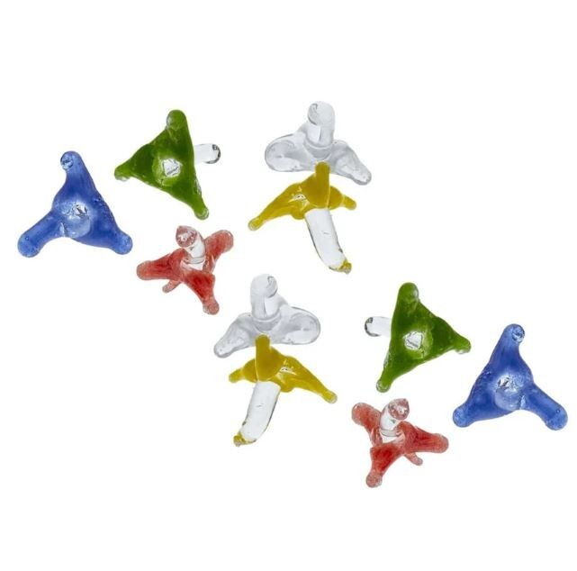 10 Pieces Jacks Glass Pipe Screens Reusable & Heat Resistant – 6mm to 9mm