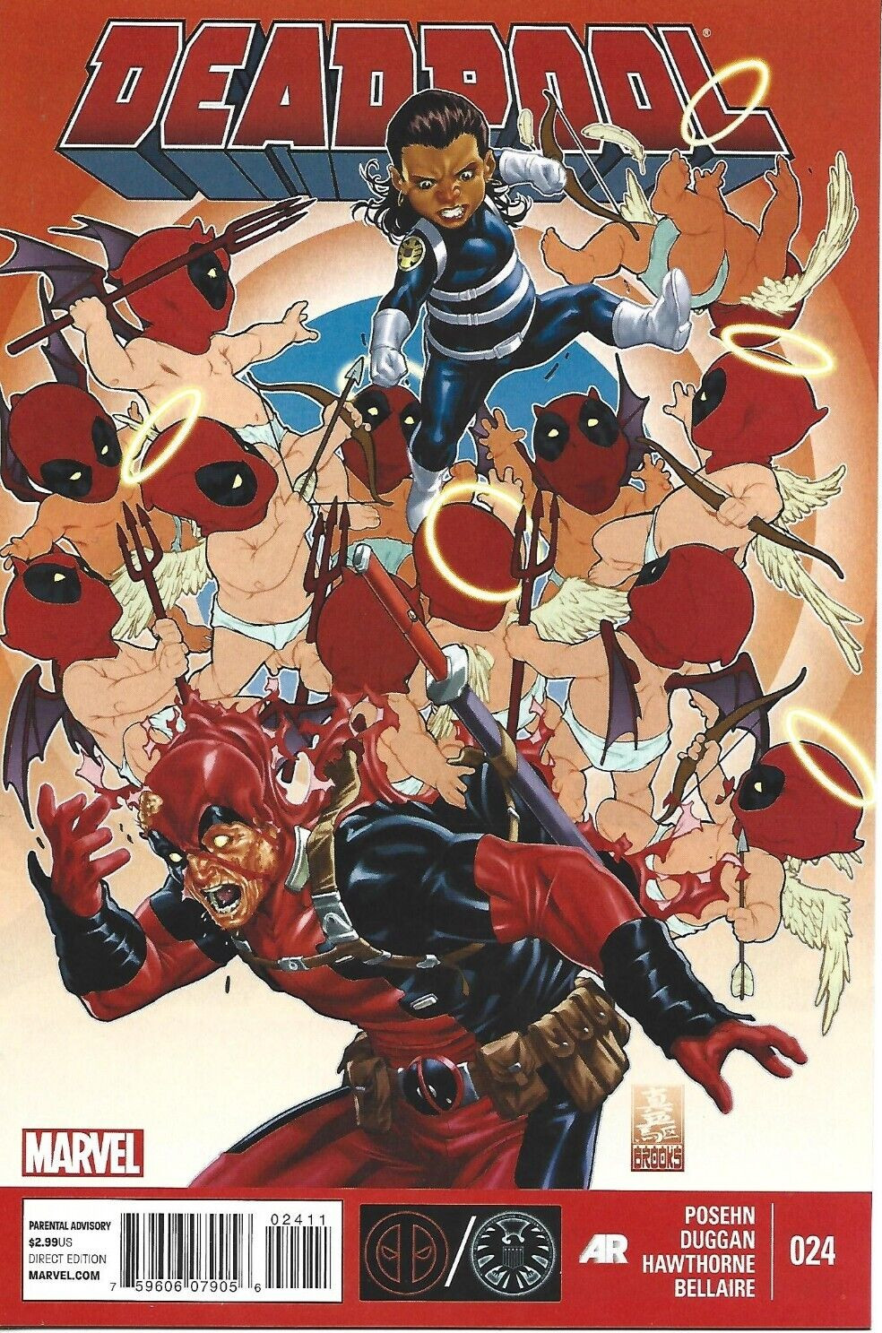 DEADPOOL #24 MARK BROOKS MARVEL COMICS 2014 BAGGED AND BOARDED