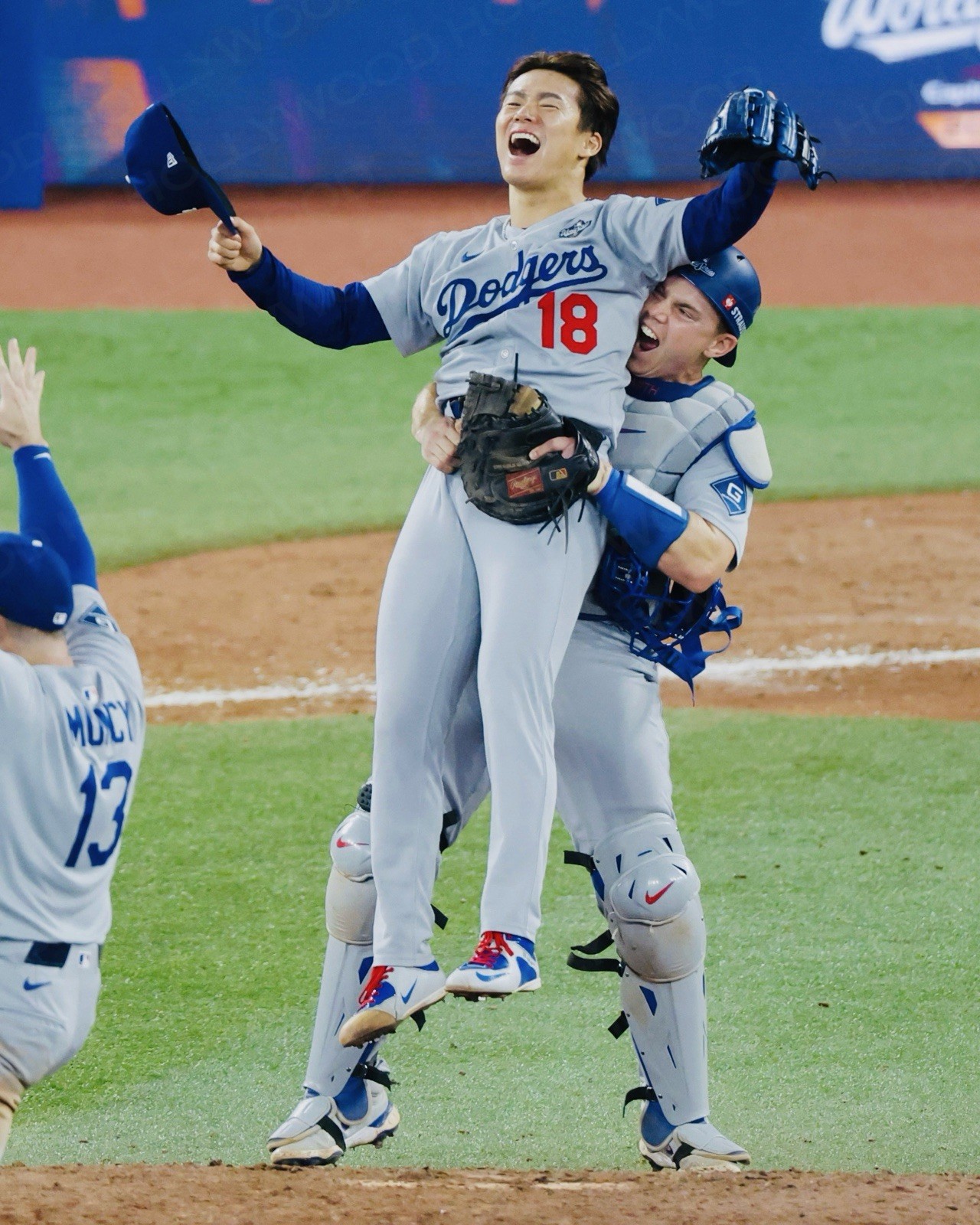 YOSHINOBU YAMAMOTO & WILL SMITH LA DODGERS 2025 WORLD SERIES CHAMPIONS 8×10 #29