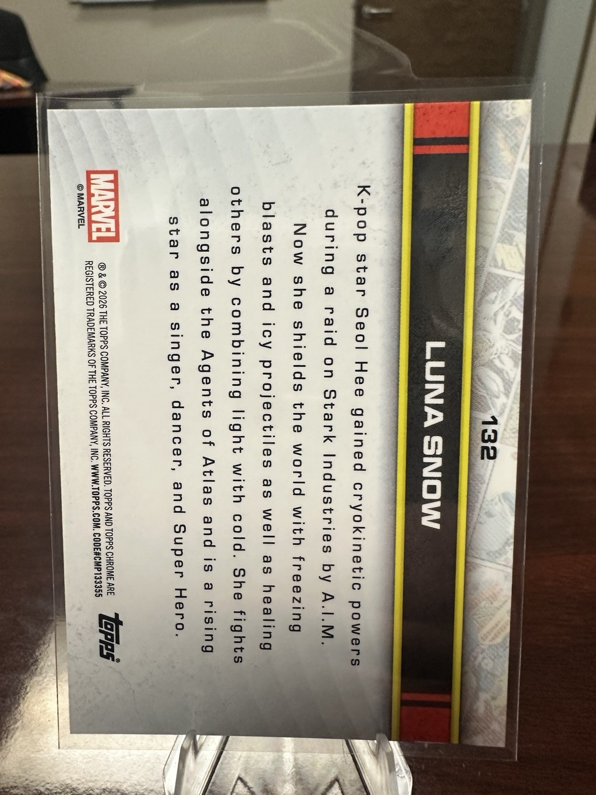 2026 Topps Chrome Marvel Comics Refractor LUNA SNOW