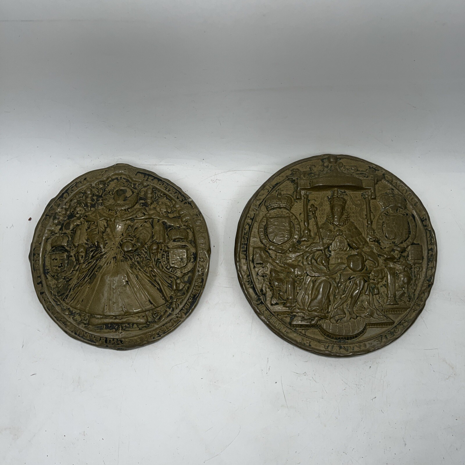 Queen Elizabeth I, King James I Royal Seal of the Realm England Scotland Royalty