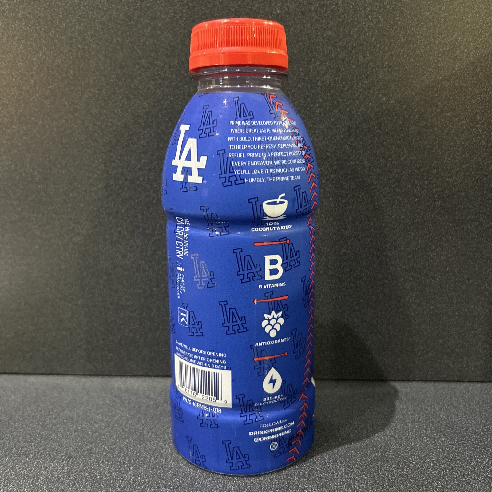 NEW RELEASE PRIME HYDRATION DRINK DODGERS DARK BLUE EDITION 16.9FLOZ BOTTLE 2024