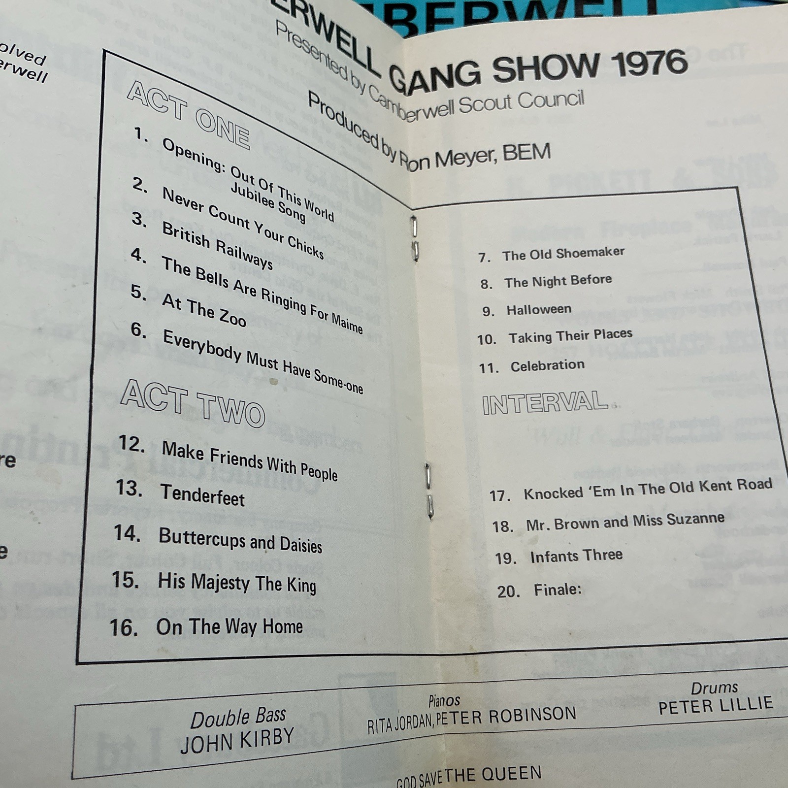 Camberwell Scouts Gang Show Programmes 7 From The 1970s
