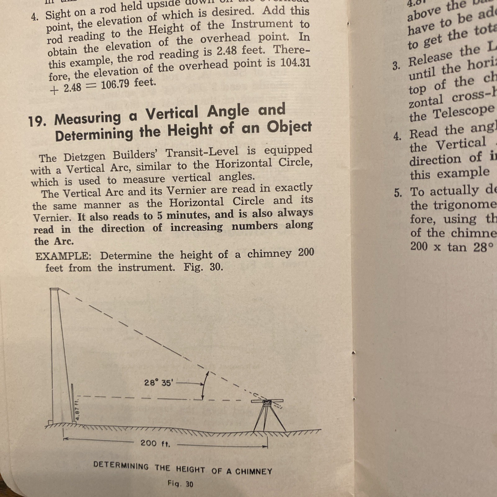 Builders’ Transit-Level Instruction Manual Dietzgen 1964 Survey Engineer Math