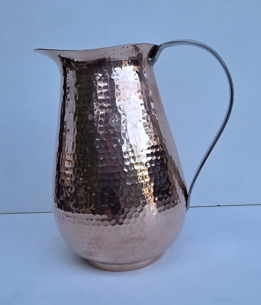 New Sertodo Dignidad Hammered Copper Pitcher Sz: Large Capacity 10 Cups