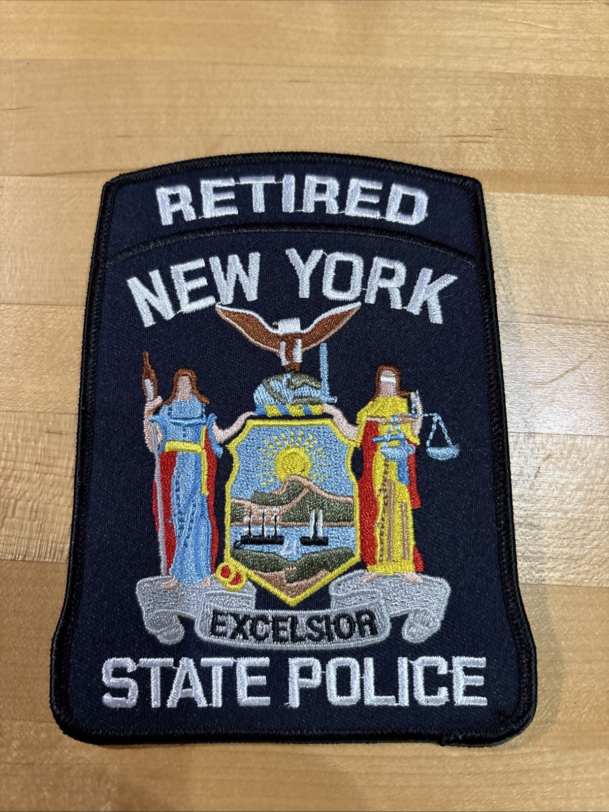 New your State Police Retired Patch -Historical Memorabilia