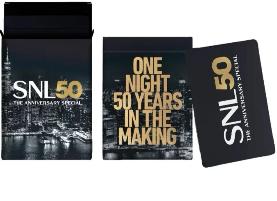 SNL 50th Anniversary Special Playing Cards Sealed Collectible Limited Edition