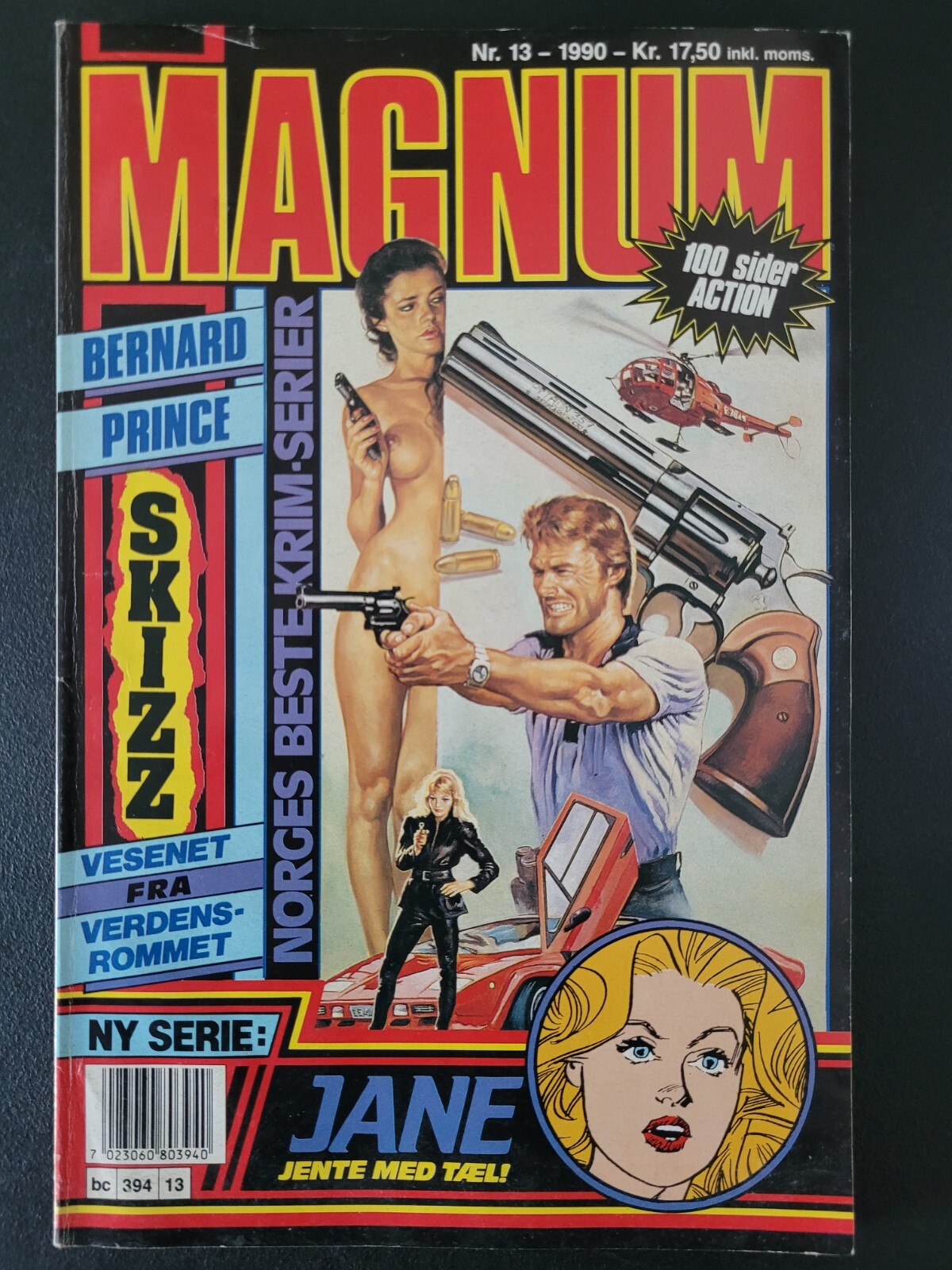 MAGNUM #13 1990 100 PAGES! DANISH LANGUAGE COMICS! ROGUE TROOPER! JANE!!