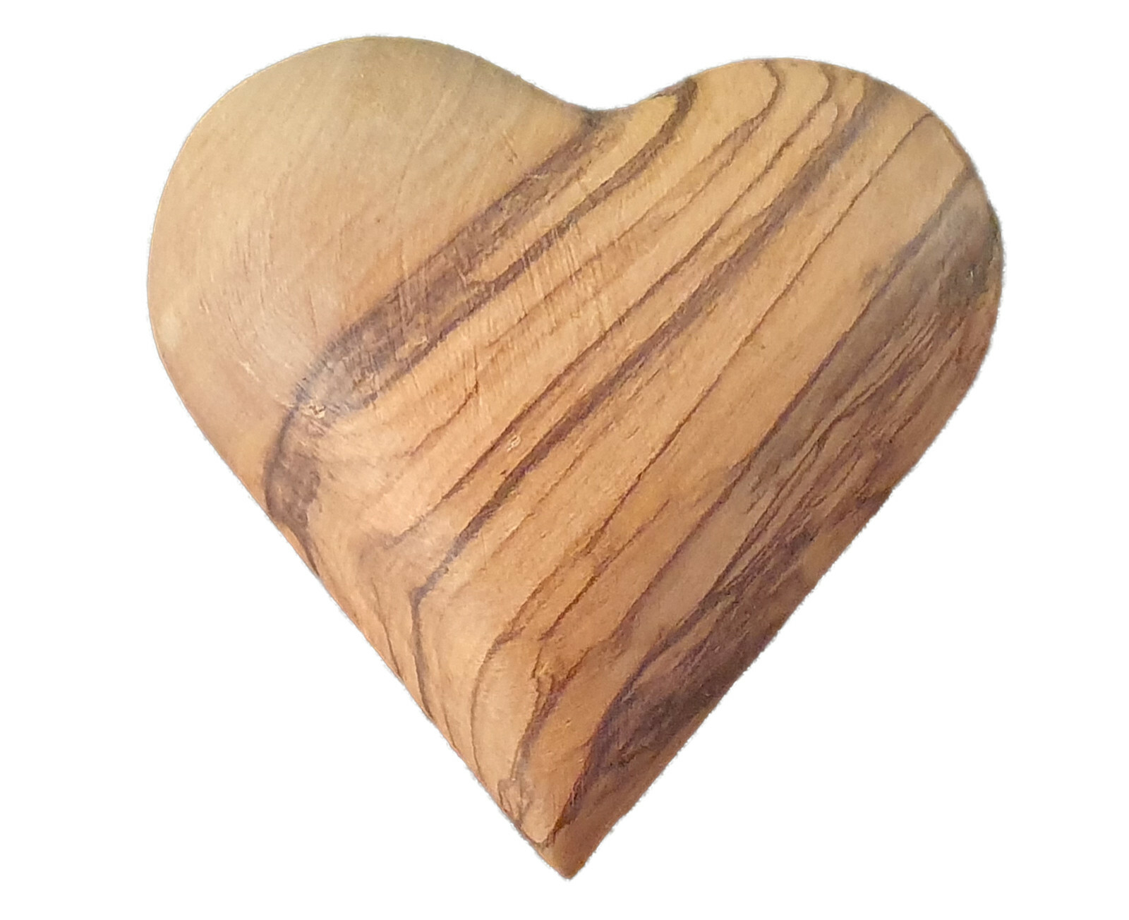 Olive Wood Heart 2.75″ from Bethlehem, Holy Land Romantic Memorable Gift