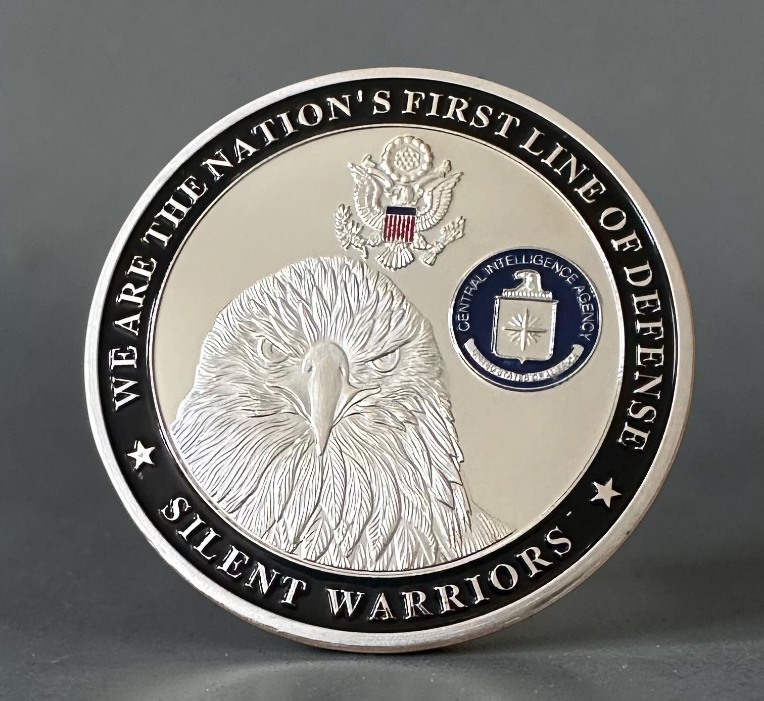 Central Intelligence Agency CIA Special Agent Challenge Coin in Velvet Case