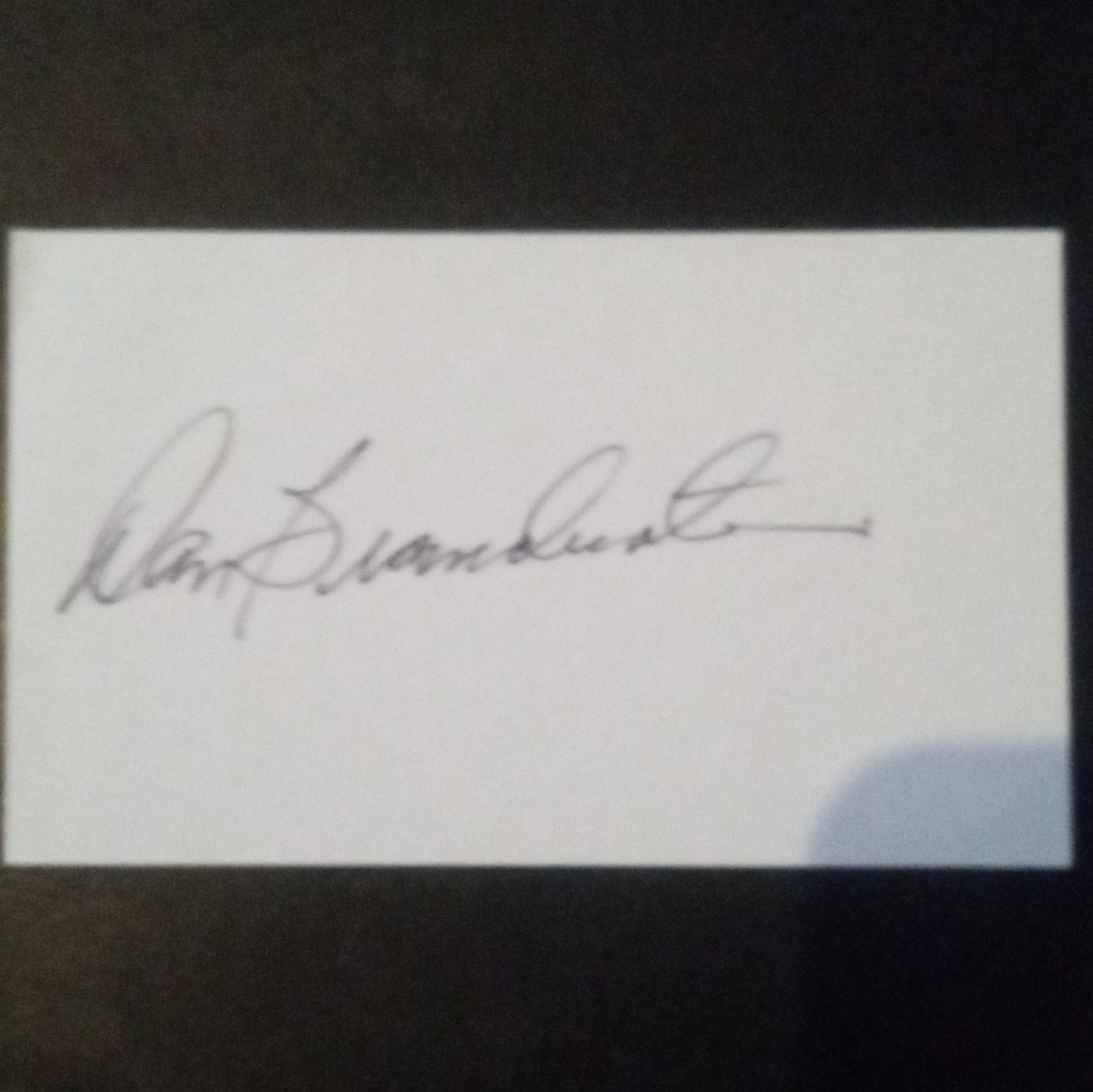 Astronaut Signature Daniel Brandenstein Paper, James Spence (JSA) COA #P34025
