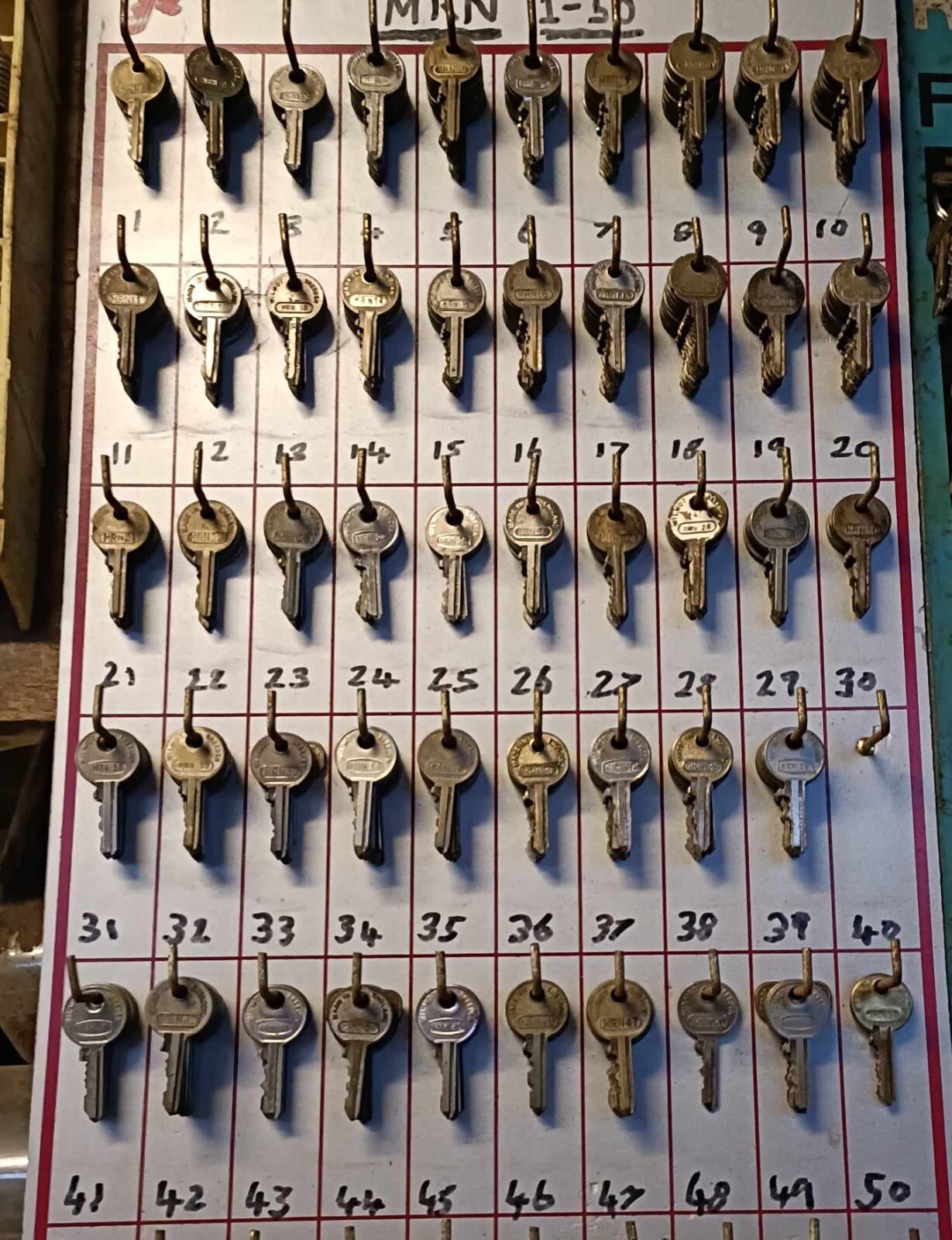 CLASSIC CAR KEYS WILMOT BREEDEN UNION MRN SERIES 1-50 ORIGINAL KEYS