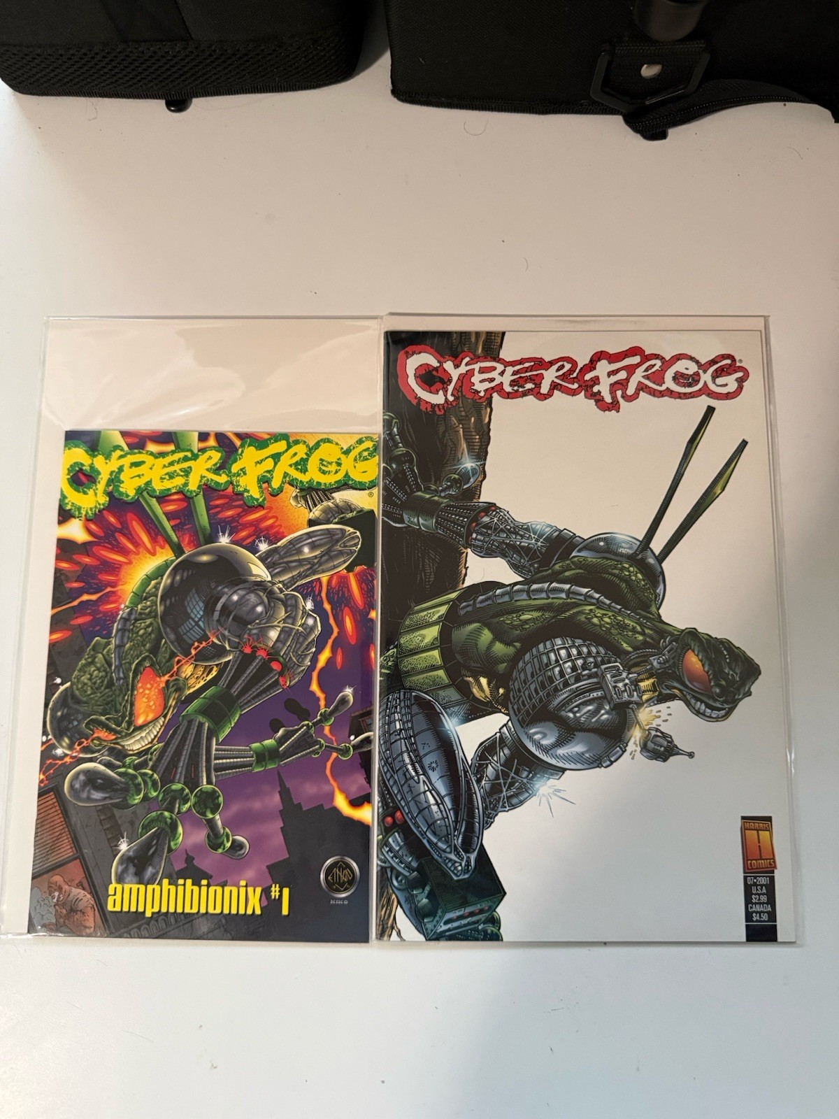 Cyberfrog Amphibionix 1 & 2 by Ethan Van Sciver Rare Harris Comics Prints