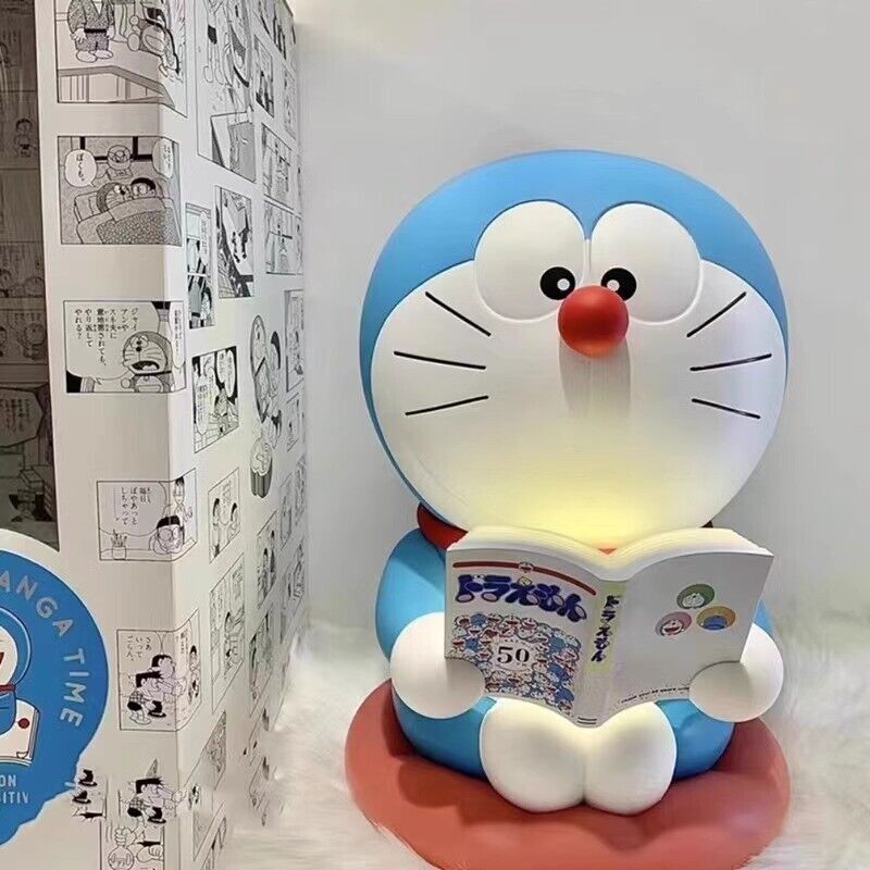 Doraemon 50th Anniversary Touch Lamp Statue Figure Night Light Toys Collection