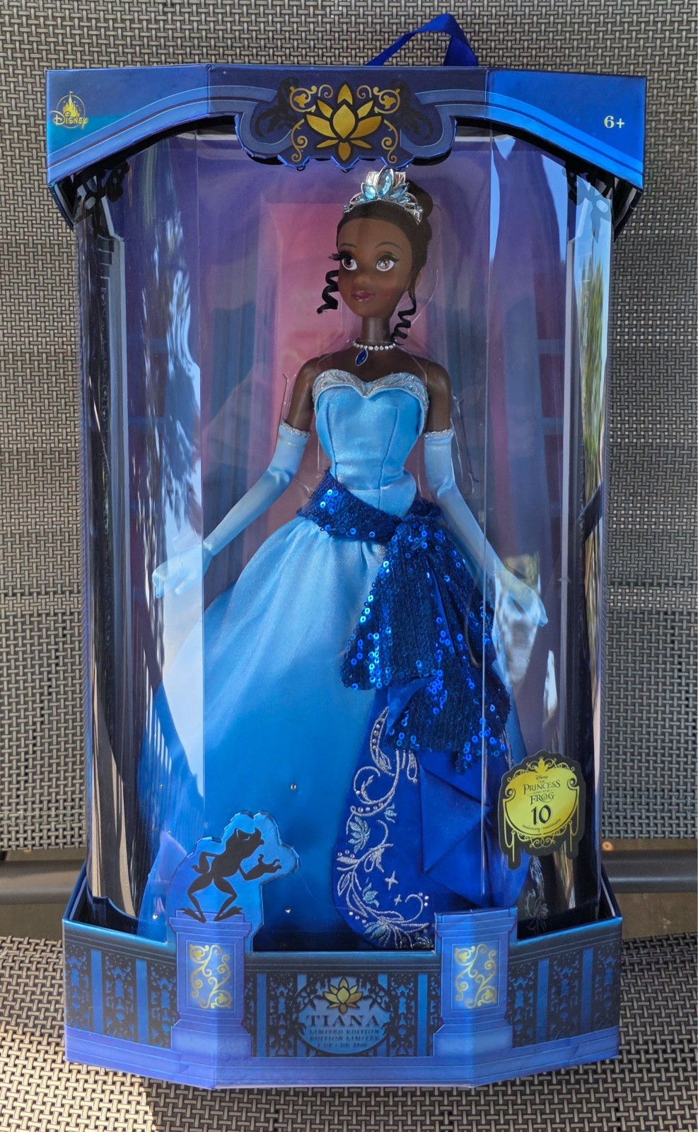 Disney Store Limited Edition Princess & the Frog 10th Tiana Doll 17” #2579/3800