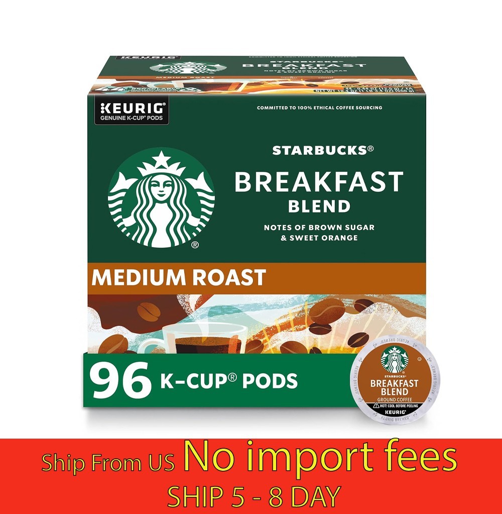 Starbucks Breakfast Blend K Cup Pods 96ct Medium Roast…(a19.5)