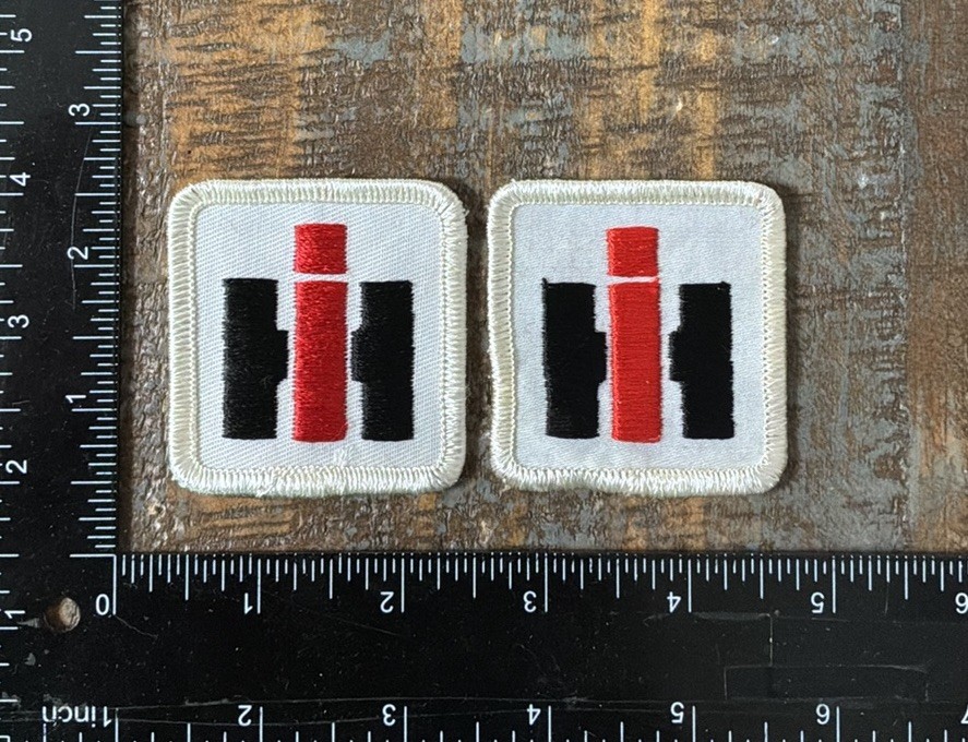 Vintage International Harvester Tractor Farming Logo Sew-On Patches IH Lot 1970s