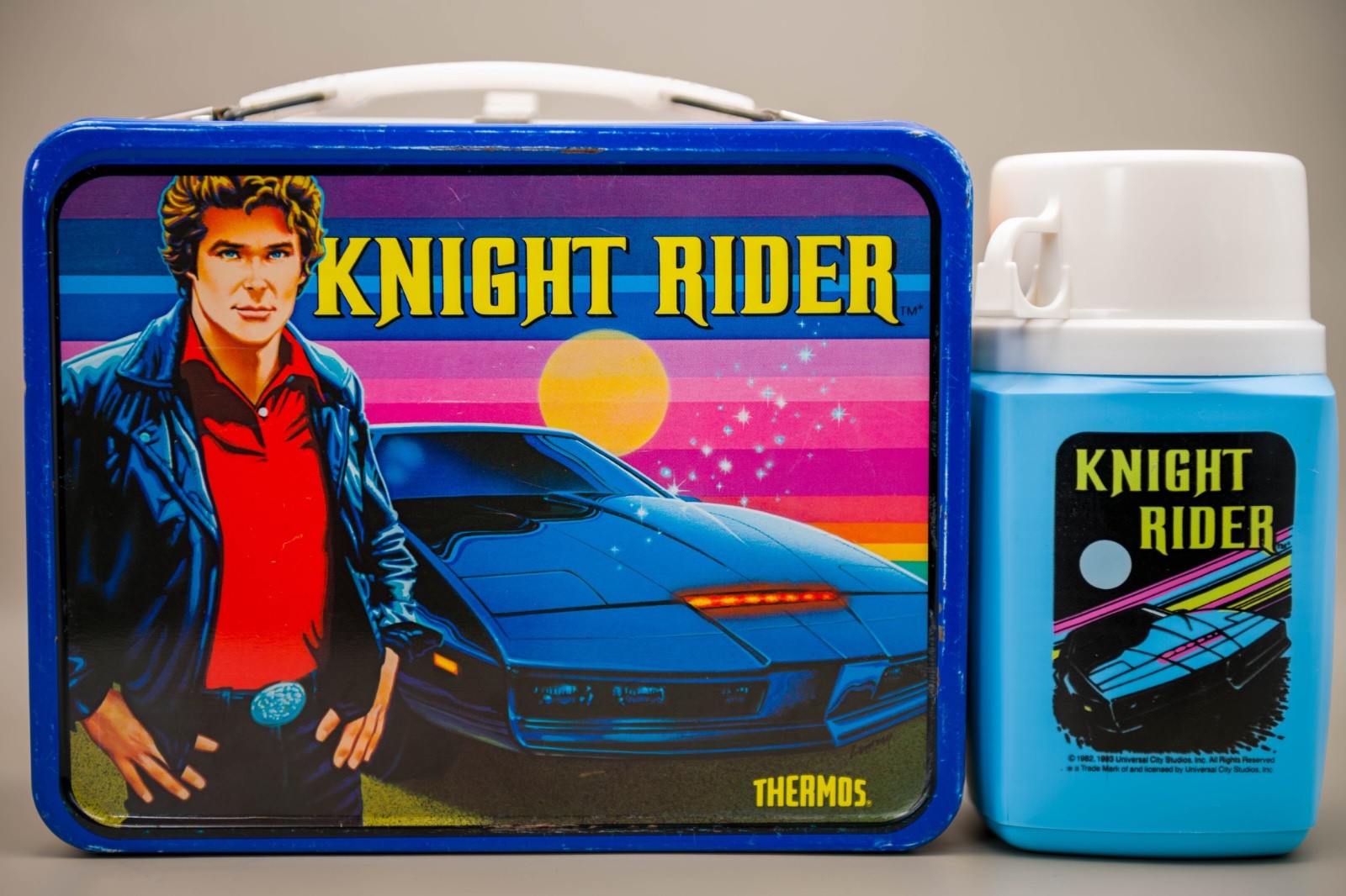 Vintage 1982 “Knight Rider” King-Seeley Lunchbox With Thermos Excellent Shape
