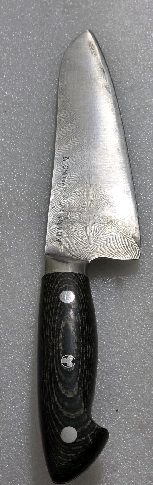 Zwilling Bob Kramer Euroline Damascus Stainless 7″ Santoku Knife Mc63 34897-180