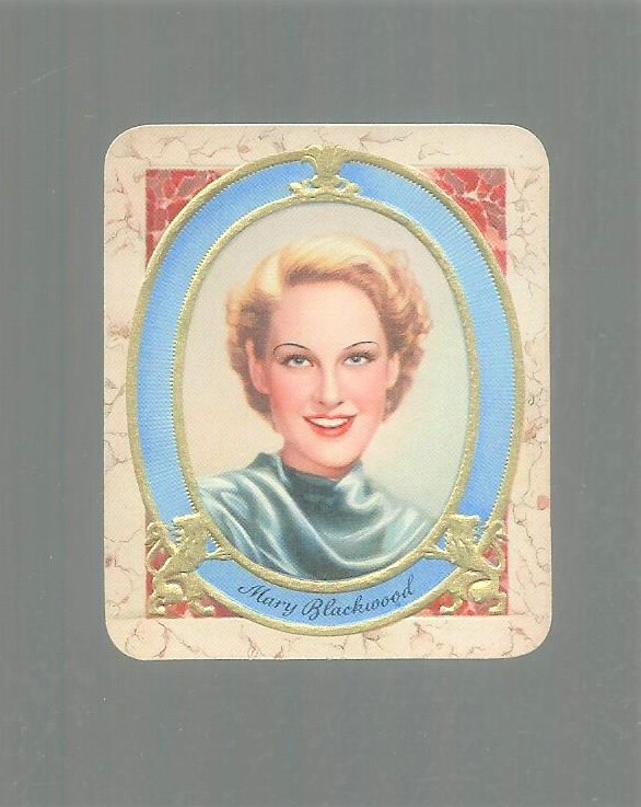 1934 GARBATY FILM STARS #274 MARY BLACKWOOD NM/MT+ SERIES 1 TOBACCO CARD
