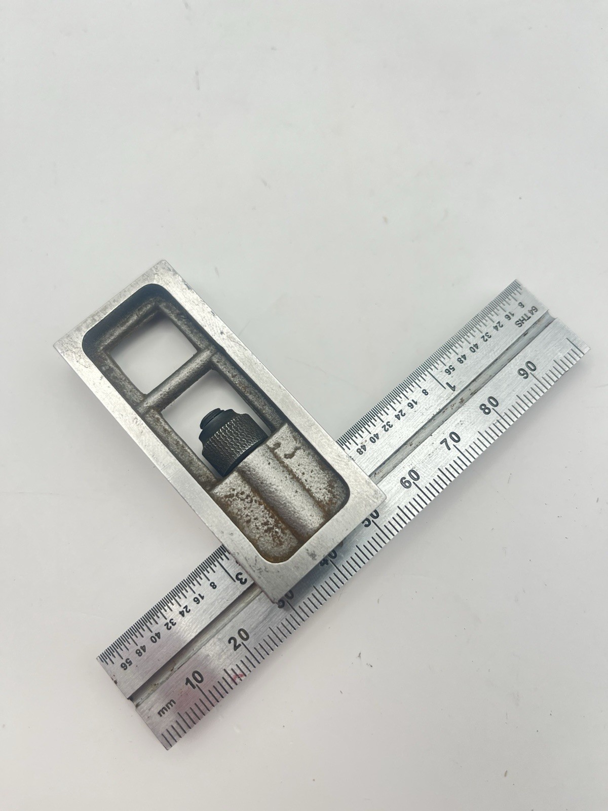 Engineering Double Square 4” / 10cm Rule