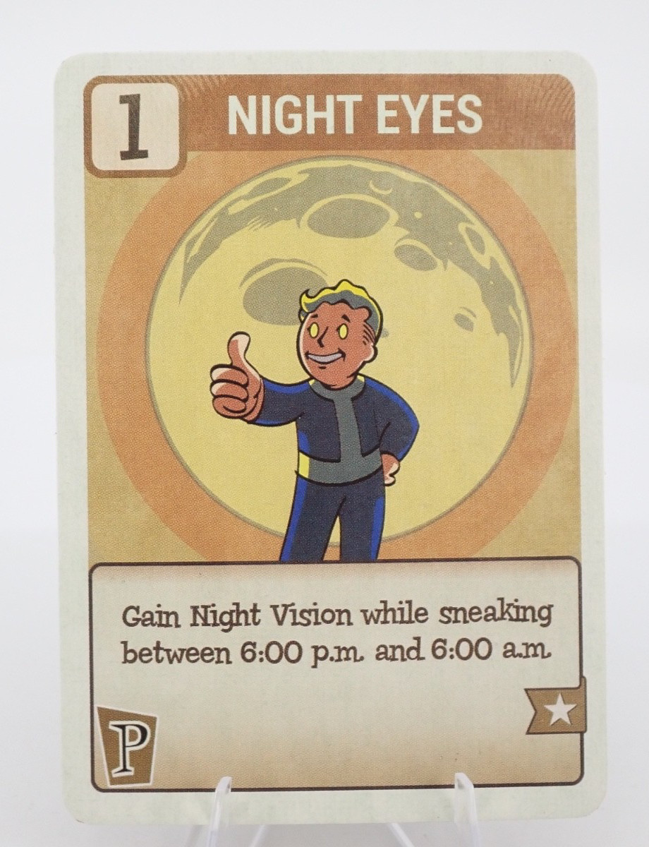 2019 Dynamite Fallout PC-256G Night Eyes Perk Promo Gold Back NM-MT