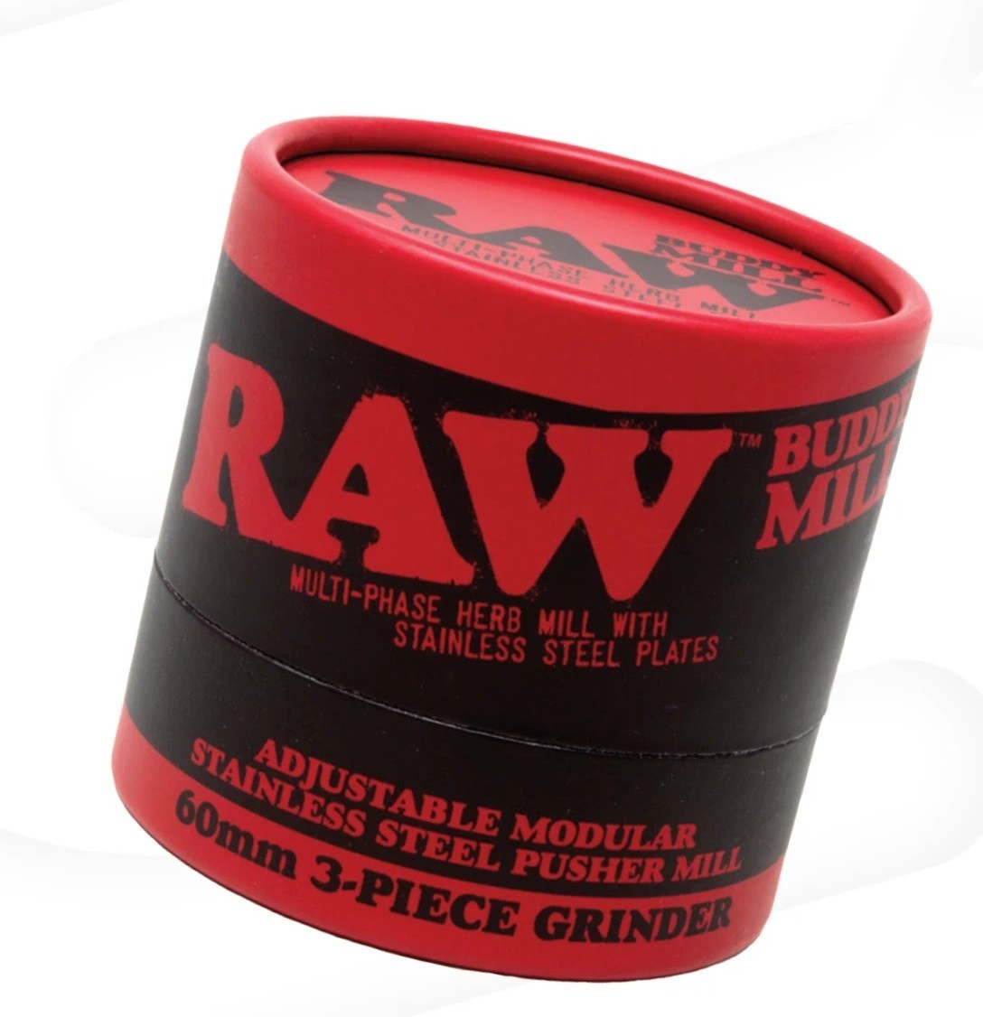RAW Buddy Mill Grinder Adjustable Particle Size Grinder Official RAWthentic