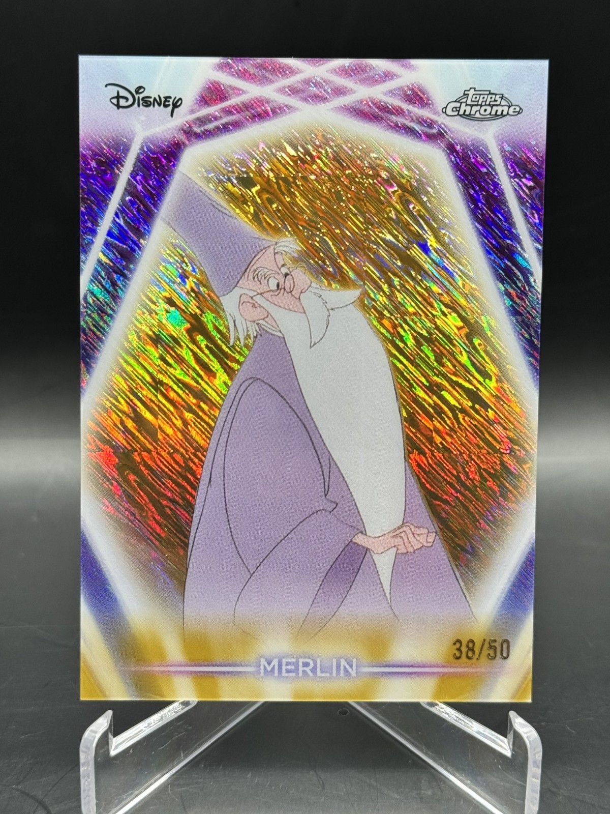 2026 Disney Neon MERLIN Gold Shimmer CNE-145 38/50 “Ala-Kazam!”