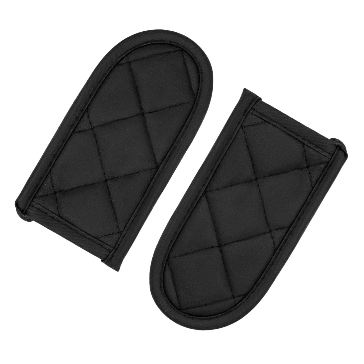 Kitchen Essential: Heat-Resistant Pot Handle Covers – 2 Black Sleeves, Washable
