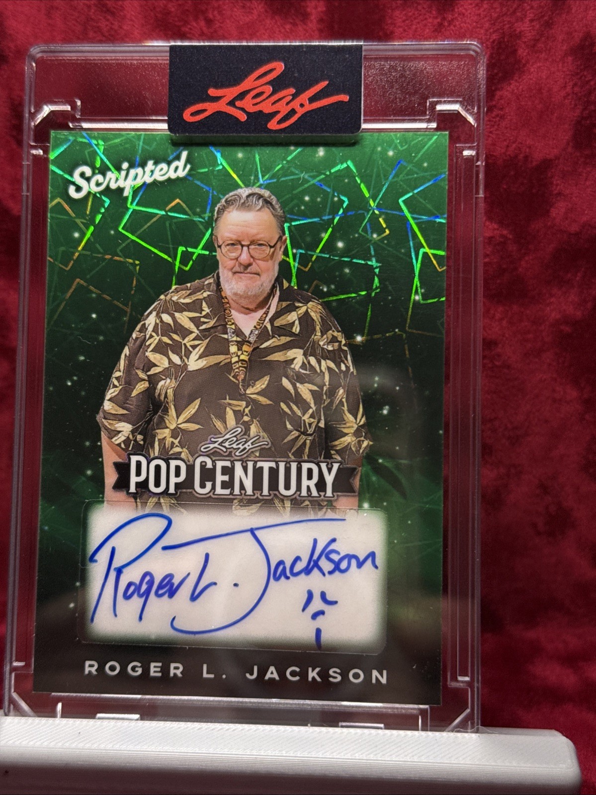 2026 Leaf Pop Century Scripted Auto Roger L. Jackson “ Ghostface Emoji” 1/1 GN