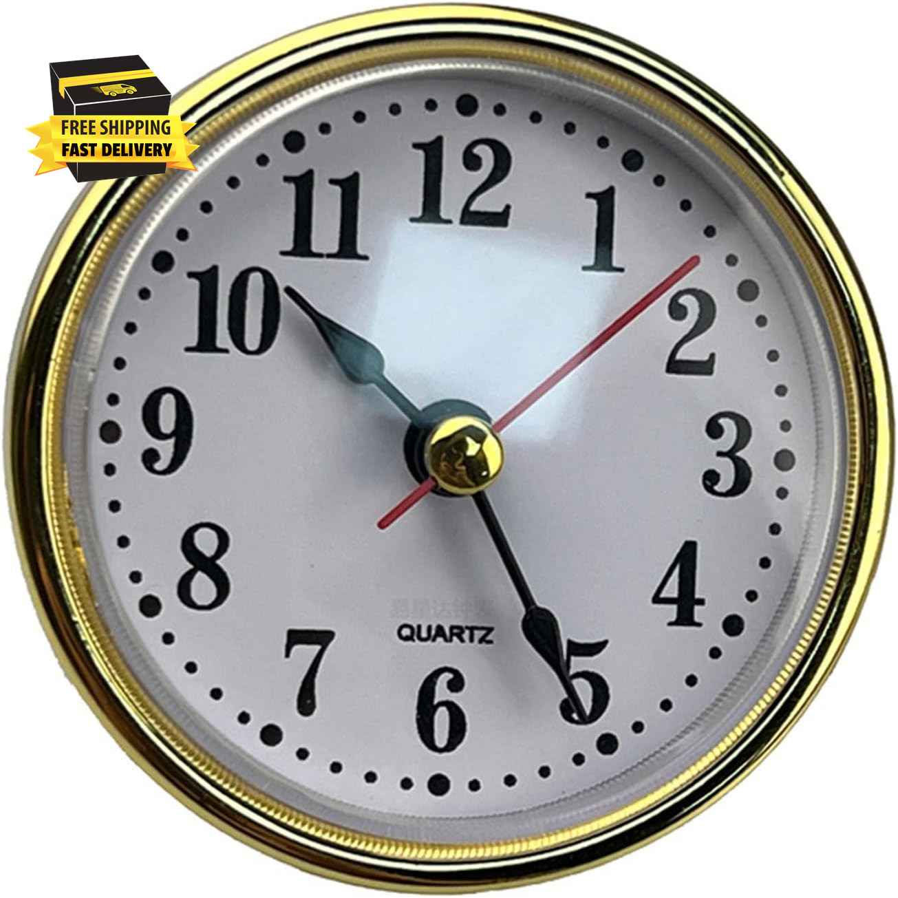 Mini Clock Insert round Clocks Movement 2-1/2 65Mm Diameter Clock Head Arabic Nu