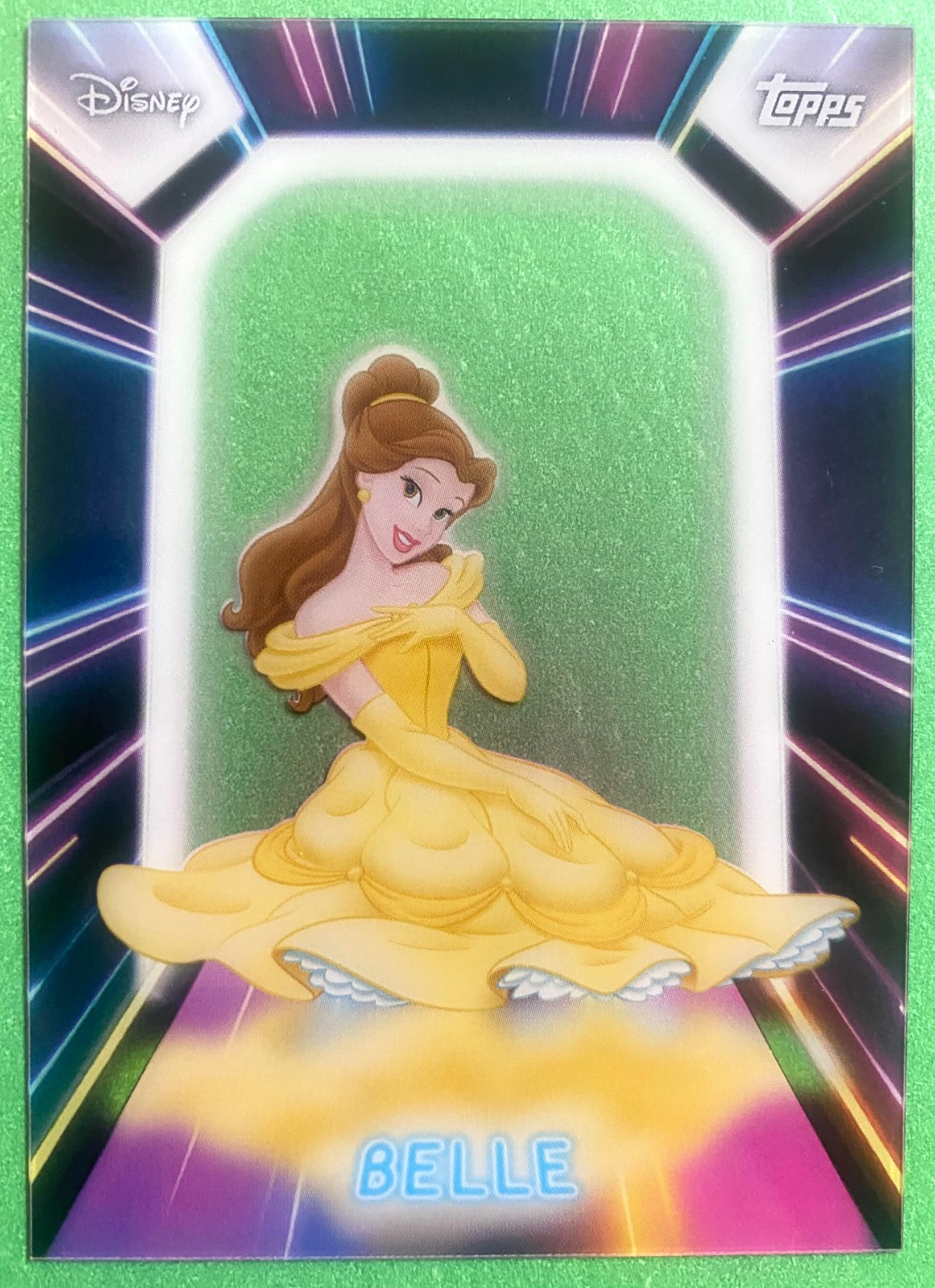2026 Topps Disney NEON Belle #NPL-4 Illuminated PETG Lights Acetate
