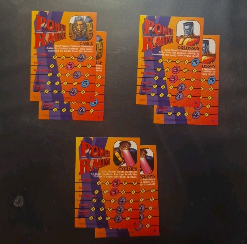1997 Fleer SkyBox X-Men Base Card Lot of 11 Wolverine Cyclops Rogue Storm NM