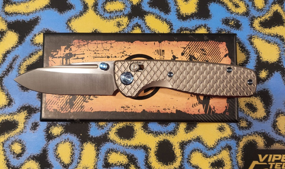 Kubey Bluff Folding Knife S35VN Steel Blade Gray 6AL4V Steel
