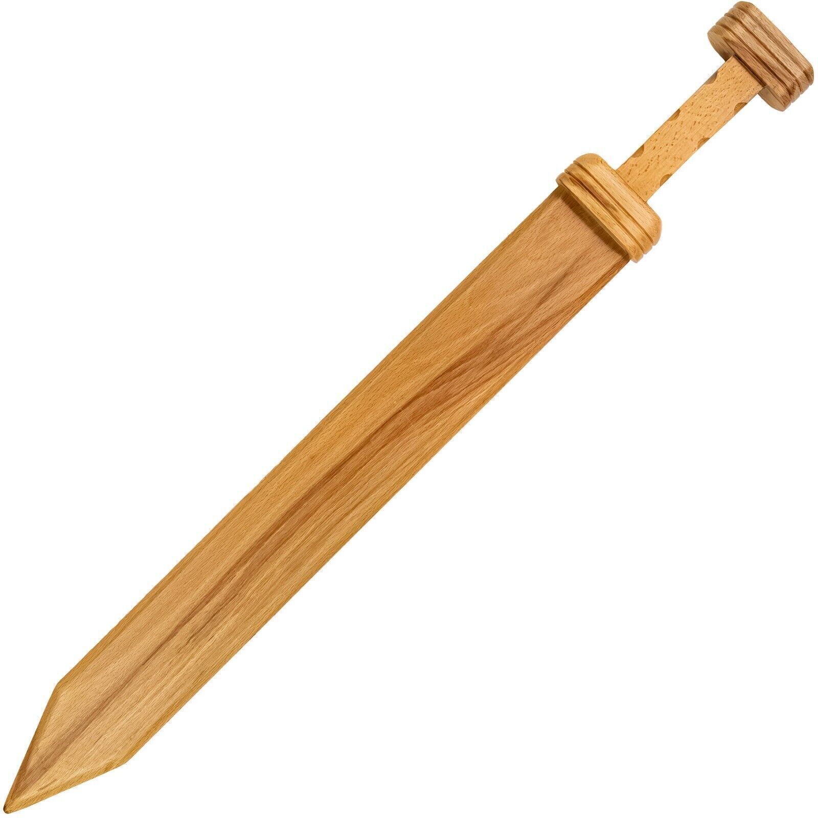 Pretend Play Practice Cosplay Beech Wood Gladius Waster Sword w/ Square Pommel
