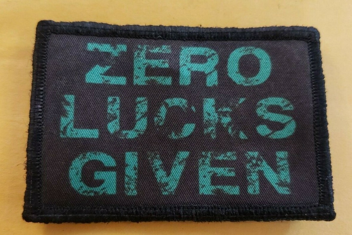 Zero FOX Given Morale Patch Tactical Military Army USA Flag Funny