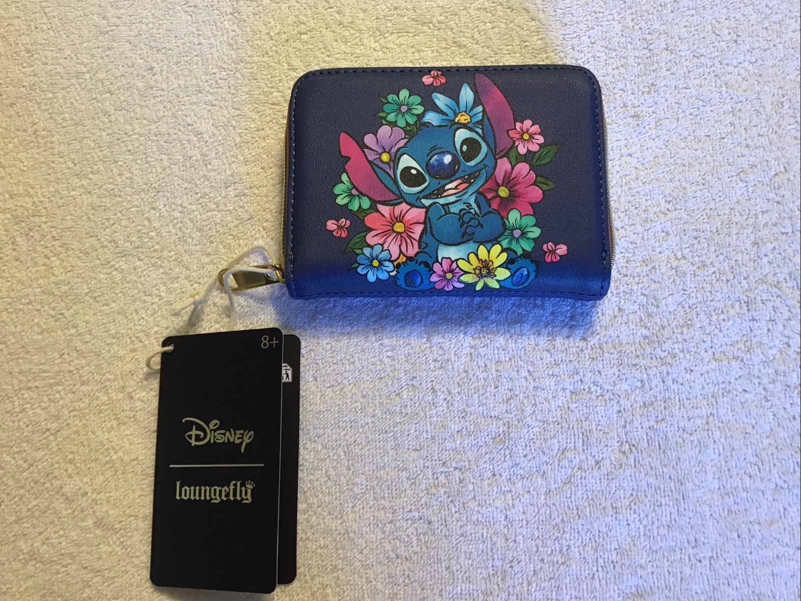 Loungefly Disney Lilo & Stitch Floral Zip-Around Wallet Blue Multicolor 2026 NEW