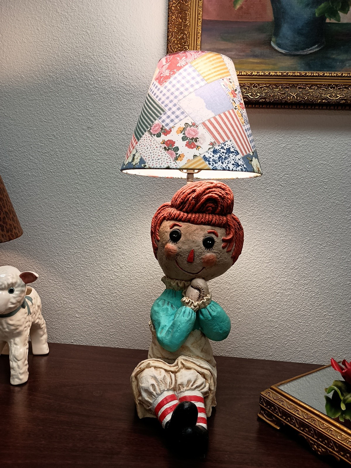 Patch Work Hand Made LampShade (Shade Only) 5″X7.5″X9.5″ Uno Fitting Standard