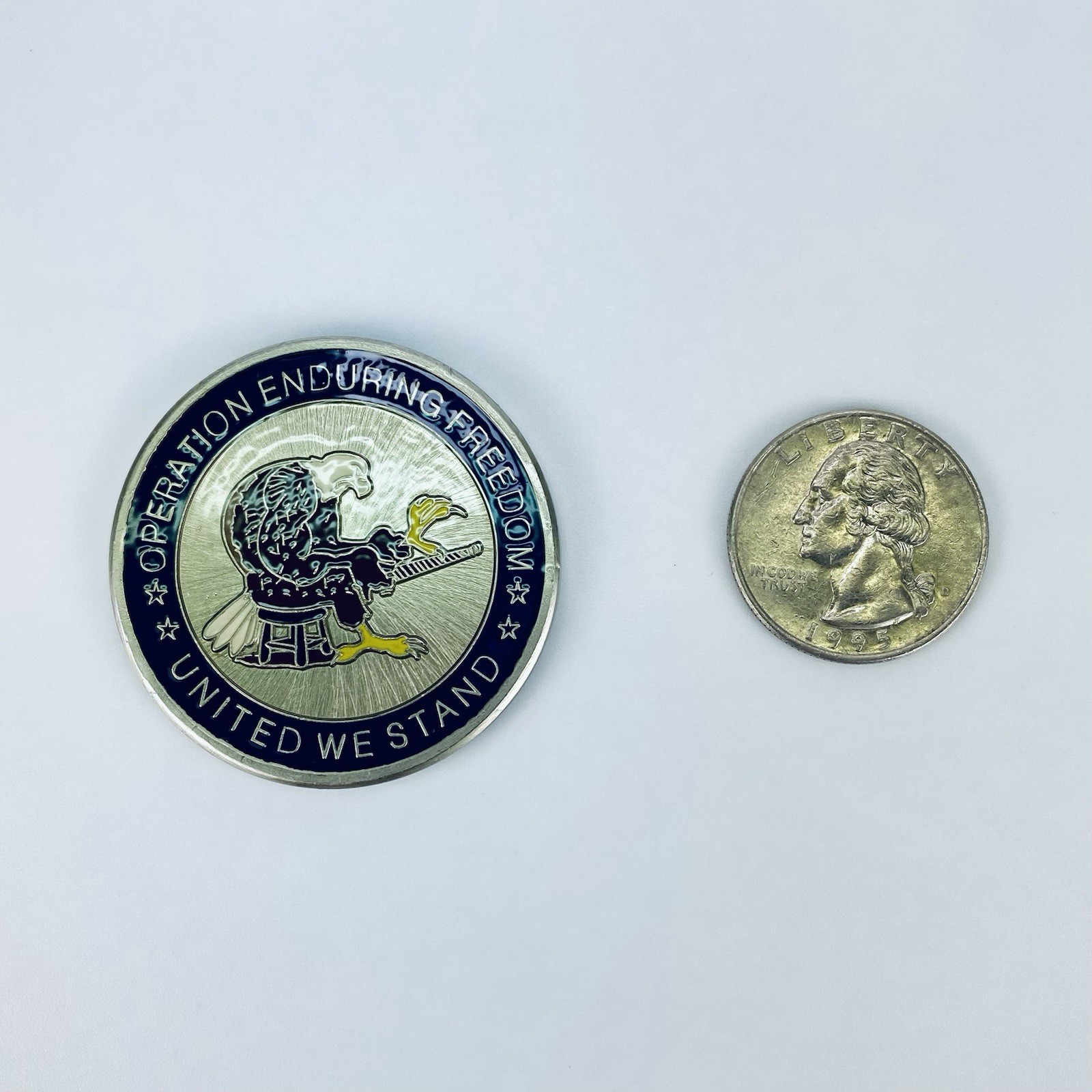 Operation Enduring Freedom United We Stand Challenge Coin Afghanistan Kabul
