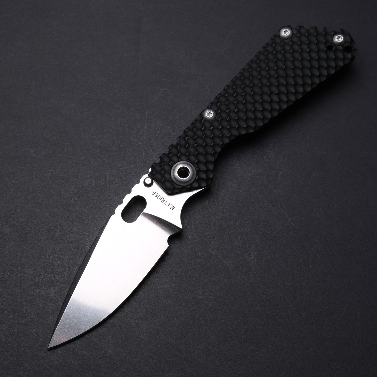 Strider Knives SnG DGG Tux – Full Black Titanium Handles / Black 20CV Blade