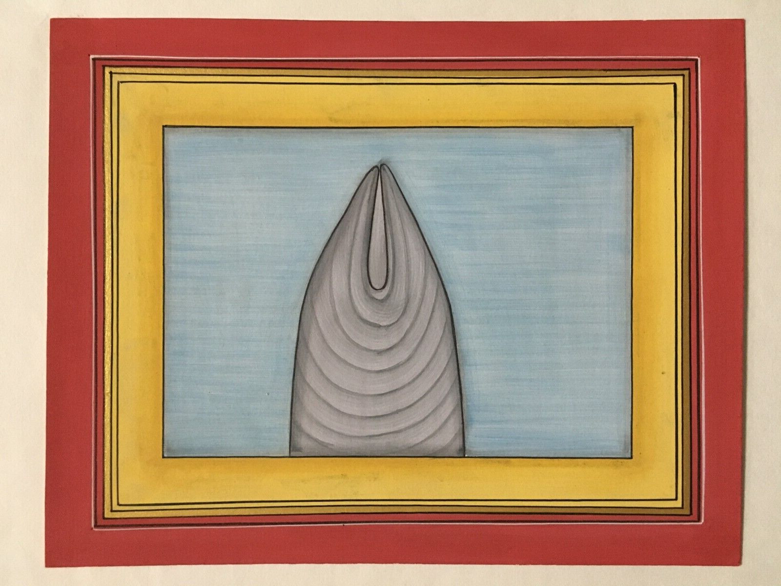 India Tantra Painting Gouache/Watercolor 9.50in x 7.50in (12140)
