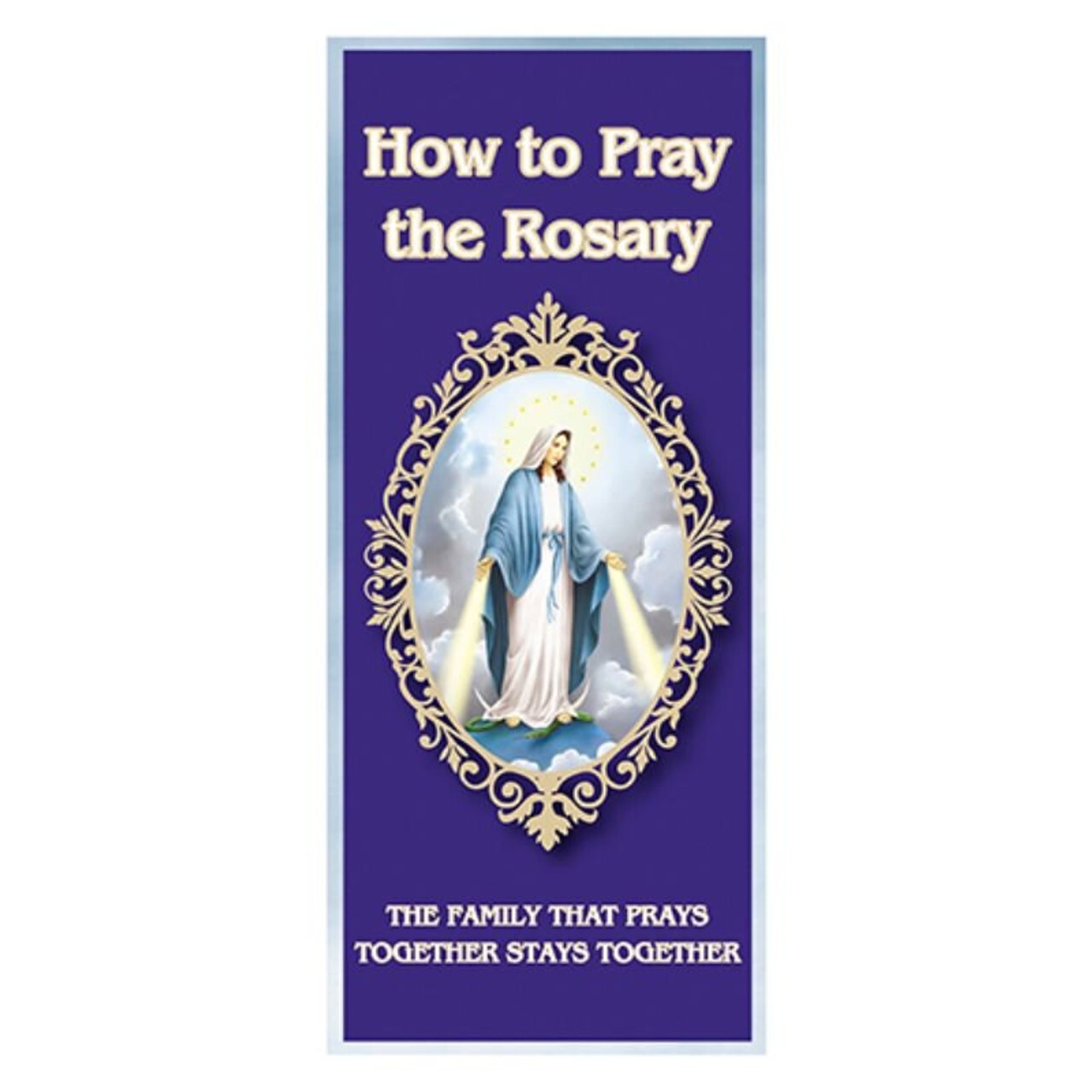 How to Pray the Rosary Pamphlet – Large Print
